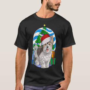 Biewer Terrier Dog Santa Christmas Tree Decor Gift T-Shirt