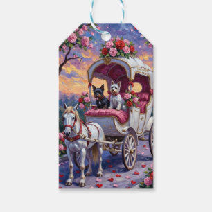 Biewer Terrier Dog Valentine's Day Gift Tags