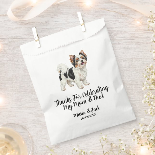 Biewer Terrier Favour Bags (Clipped)