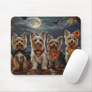 Biewer Terrier Halloween Spooky  Mouse Mat
