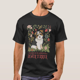 Biewer Terrier in a Garden T-Shirt