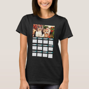 Biewer Terrier Puppies Calendar 2023 T-Shirt