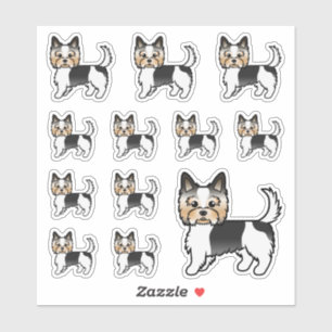 Biewer Terrier Yorkshire Terrier Cute Cartoon Dogs