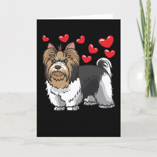 Biewer Yorkshire Terrier Dogs Card