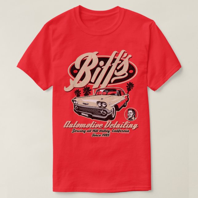 Biffs Auto Detailing Classic  Worn T-Shirt (Design Front)