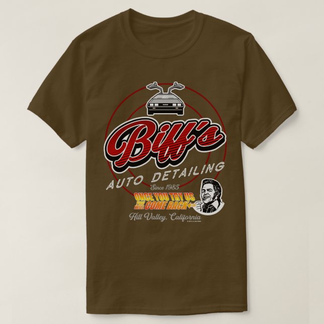 Biffs Auto Detailing Sign T-Shirt (Design Front)