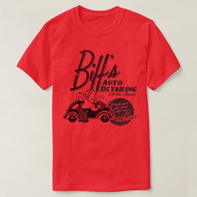 Biffs Auto Detailing T-Shirt (Design Front)