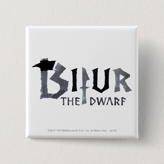 Bifur Name 15 Cm Square Badge (Front)