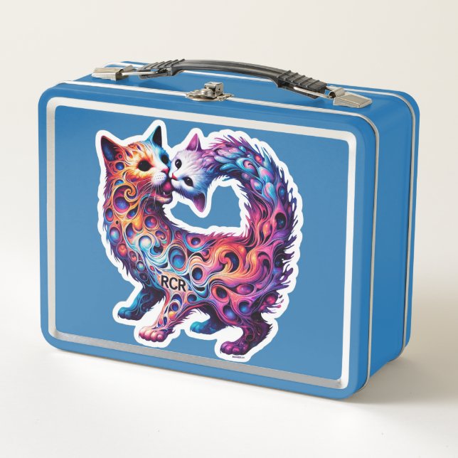 Bifuricated Cat and RCR Metal Lunchbox (Front)
