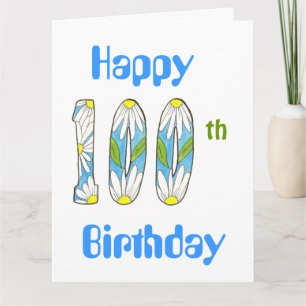 Big 100th Birthday Card
