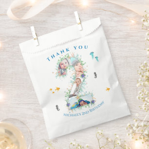Big 2nd Photo Collage Birthday Under The Sea Favour Bags