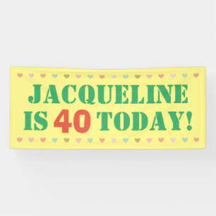 Big 40th Birthday Announcement Banner