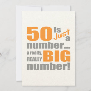 Big 50th Birthday Card