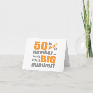 Big 50th Birthday Card