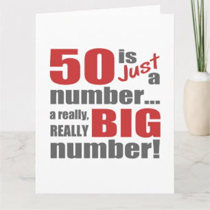 Big 50th Birthday Card