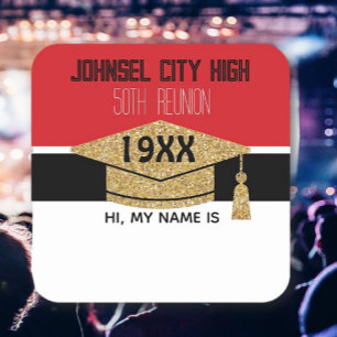 BIG 50th Reunion! Custom class reunion name tag