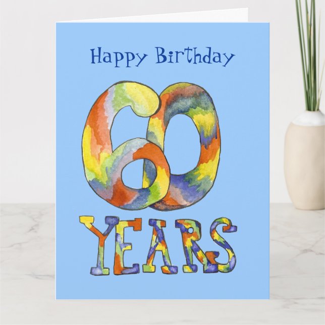 Big 60th Birthday Card (Front)