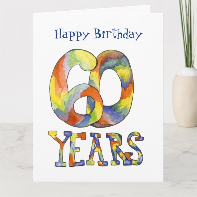 Big 60th Birthday Card (Front)