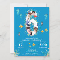 Big 6th Photo Collage Birthday Under The Sea