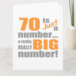 Big 70th Birthday Card