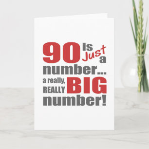 Big 90th Birthday Card