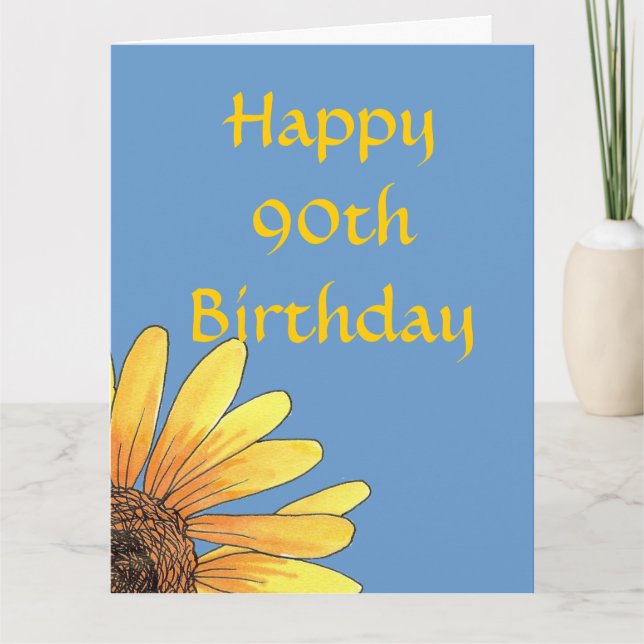 Big 90th Birthday Card (Front)