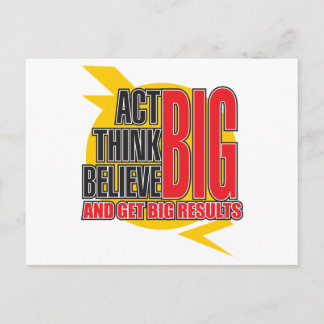 Big Affirmations Postcard