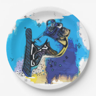 Big Air Jumps! - Snowboarding Fool Paper Plate