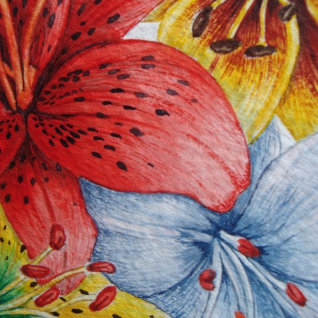 big and bold colourful flowers floral throw blanket (Creator Uploaded)