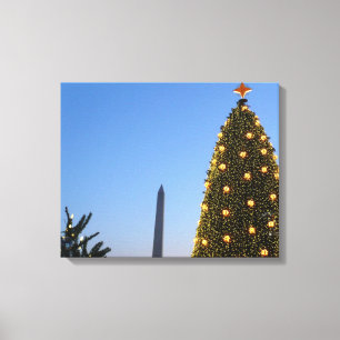 Big and Little Christmas Trees II Holiday in DC Canvas Print