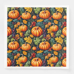 Big and Little Fall Pumpkins Napkin