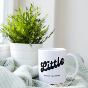 BIG AND LITTLE Sorority Chapter Name Custom Two-To Two-Tone Coffee Mug