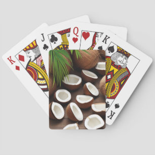 Big and small coconuts playing cards