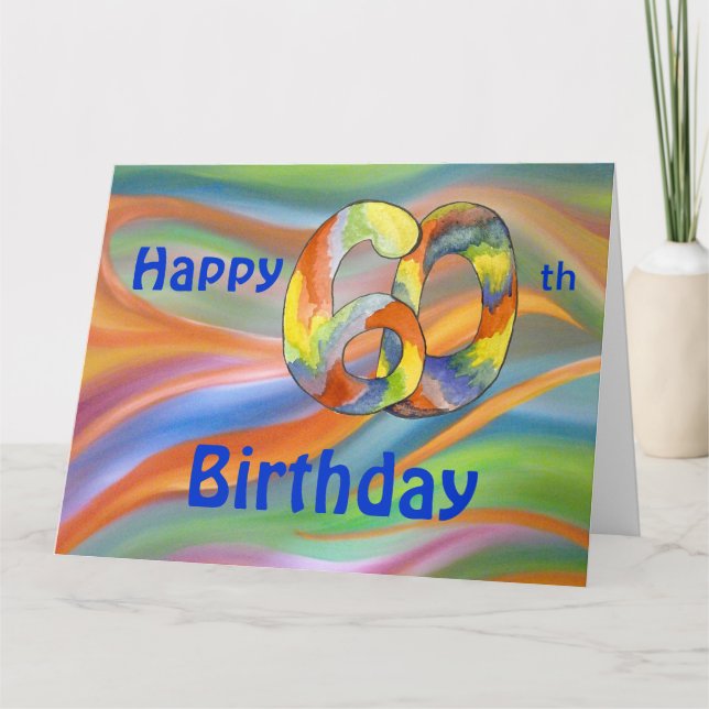 Big and Wild 60th Birthday Card (Front)
