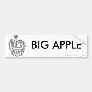 BIG APPLE - NEW YORK by NICHOLAS Bumper Sticker