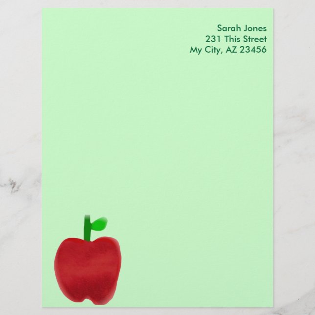 Big Apple Personalised Letterhead (Front)