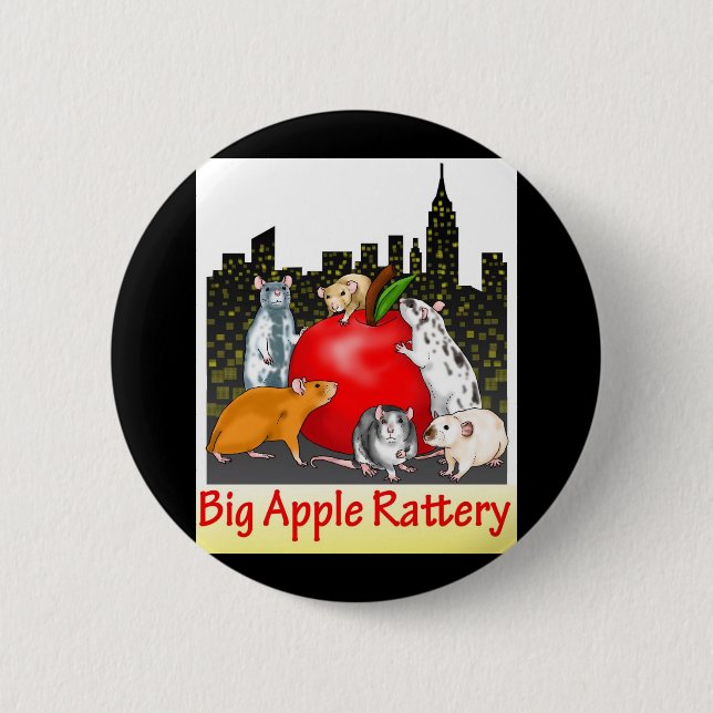 Big Apple Rattery Button (Front)