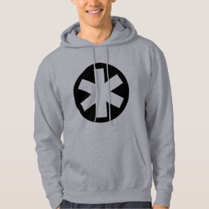 Big Asterisk - Black and White Hoodie