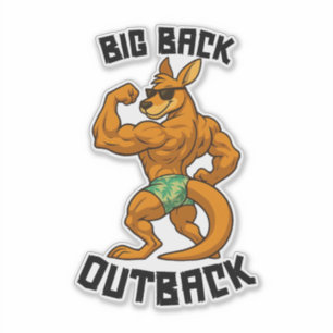Big Back Outback - Funny Gym Kangaroo,