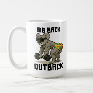 Big Back Outback – Funny Koala Gym Deadlift Design Coffee Mug