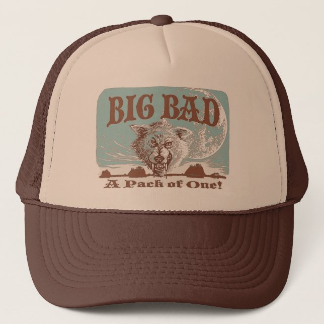 Big Bad Wolf Gear by Mudge Studios Trucker Hat (Front)