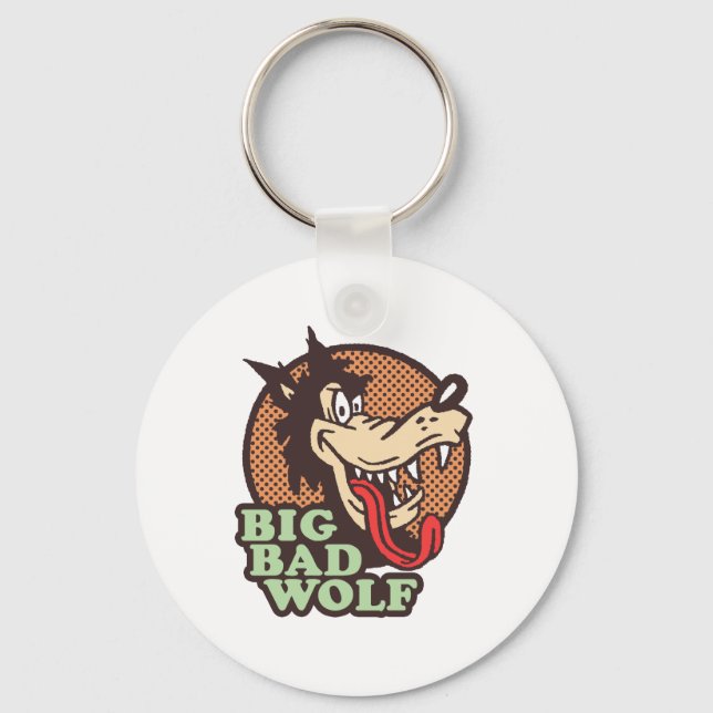 Big Bad Wolf Key Ring (Front)