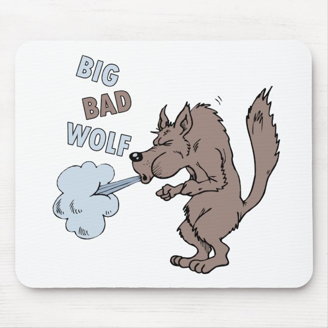 Big Bad Wolf Mouse Mat (Front)