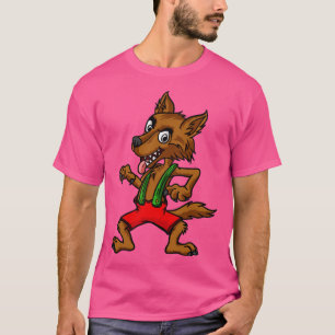 Big Bad Wolf Three Pigs Lazy Halloween Costume T-Shirt