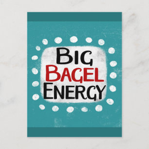Big Bagel Energy Postcard