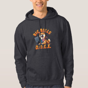 Big Balls Doge Department of Government Efficiency Hoodie