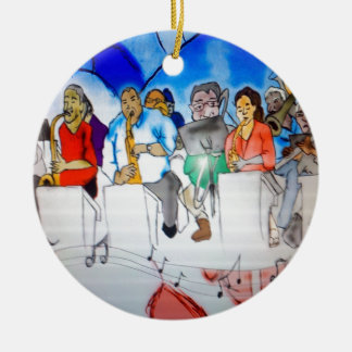 Big Band Music Ceramic Tree Decoration