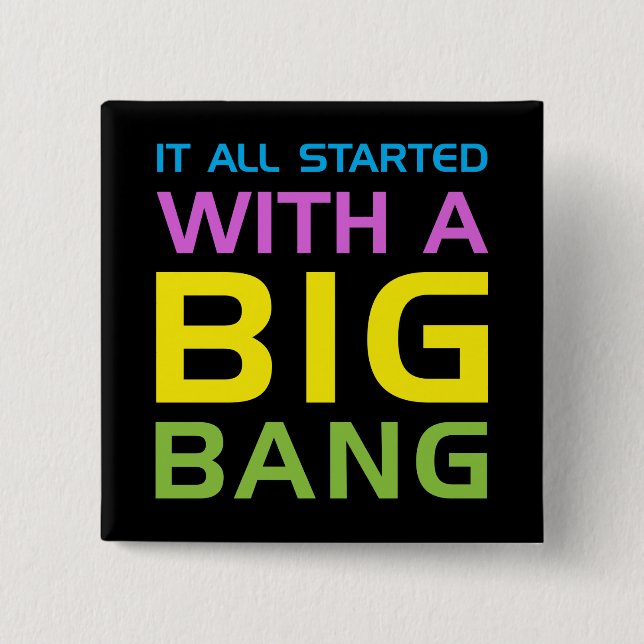 Big Bang 15 Cm Square Badge (Front)
