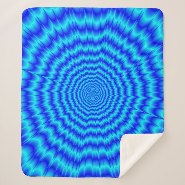 Big Bang Blues Sherpa Blanket (Front)