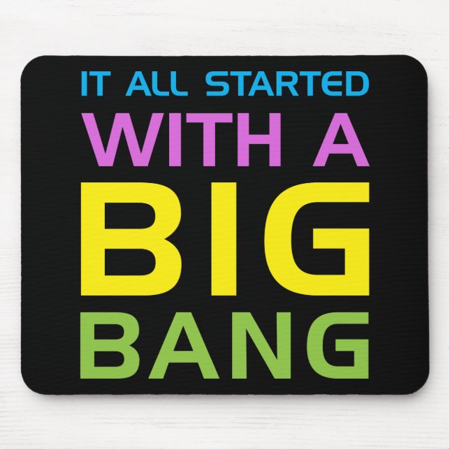 Big Bang Mouse Mat (Front)